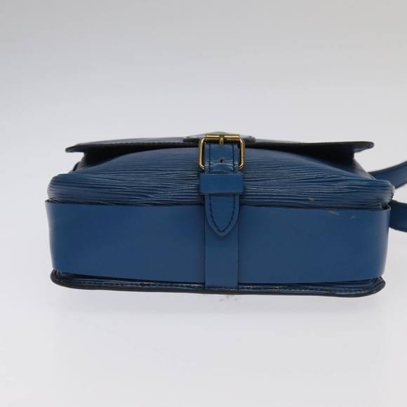 LOUIS VUITTON Epi Cartouchiere MM Shoulder Bag Blue M52245 LV Auth 99747 - Picture 5 of 16